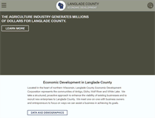 Tablet Screenshot of langladecountyedc.org